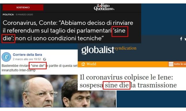 Sine die: cosa significa?