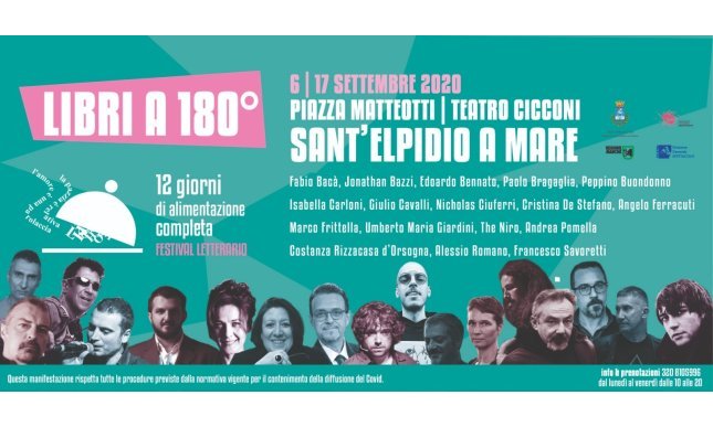 Libri a 180 gradi: dal 6 al 17 settembre torna il festival letterario a Sant'Elpidio a Mare