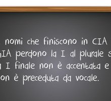 Plurali delle parole che finiscono con -cia e -gia: quando va lasciata la i?