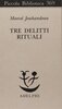 Copertina del libro Tre delitti rituali 