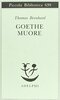 Copertina del libro Goethe muore