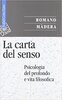 Copertina del libro La carta del senso 