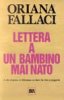 Copertina del libro Lettera a un bambino mai nato