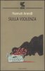 Copertina del libro Sulla violenza 