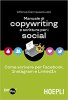 Copertina del libro Manuale di copywriting e scrittura per i social. Come scrivere per Facebook, Instagram e LinkedIn